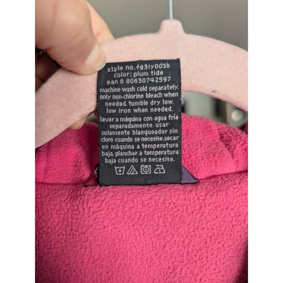 Faded Glory Kids' Puffer Jackets for Girls Plum/Pink With Hearts size 6 defects - Picture 8 of 10